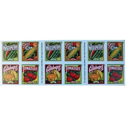 Summer Harvest Sheet of 20 Current Rate Postage Stamps Scott 5007d