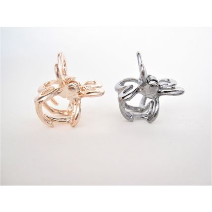 Tiny small dark silver or rose gold butterfly metal hair claw clip
