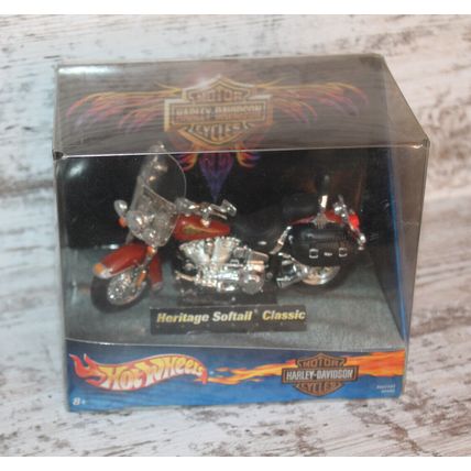 HARLEY DAVIDSON Lovers Gift HERITAGE SOFTAIL CLASSIC MOTORCYCLE TOY HOTWHEELS