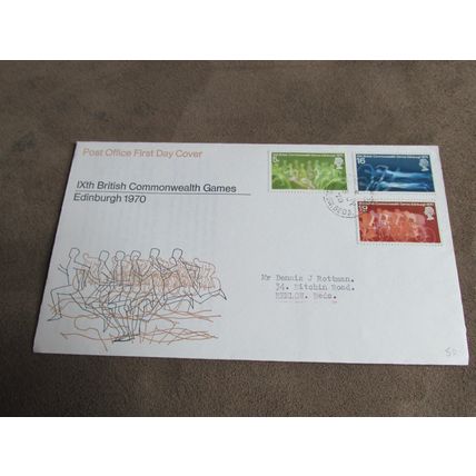 1970 GB FDC Cover - Edinburgh Commonwealth Games