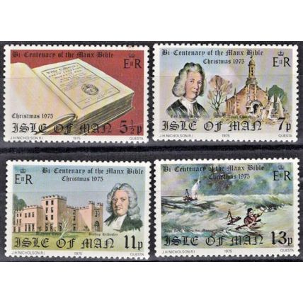 ZAYIX Great Britain Isle of Man 74-77 MNH Manx Bible Religion Castle 020722S46M