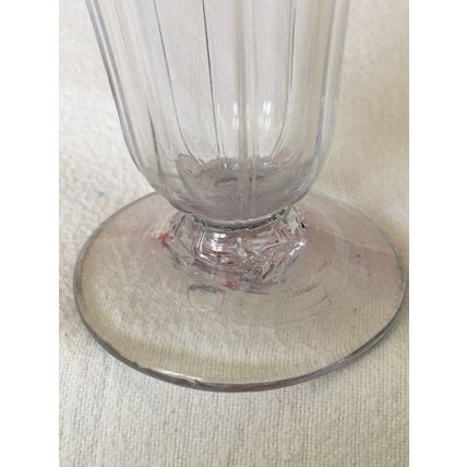 Antique Georgian c1750-1780 Rib Moulded Wrythern Trumpet Bowl Jelly Glass Lead