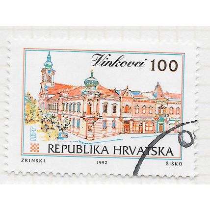 CROATIA 1993 TOWNS VINKOVCI TOWN HALL FORMER USED CDS