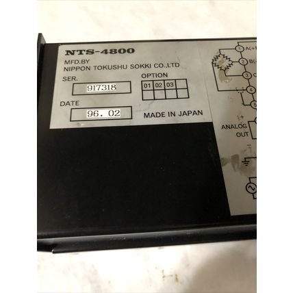 NIPPON TOKUSHU SOKKI NTS NTS-4800 PEAK INDICATOR,BQ