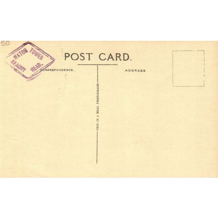 Beachy Head & Lighthouse, Eastbourne, Sussex, RP Waton Tower Postcard