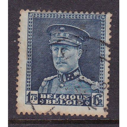 BELGIUM 1931 ALBERT I 1.75f VALUE USED SG586