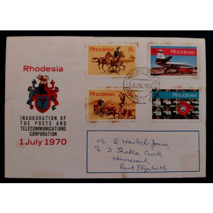 Rhodesia 1970 Post and Telecoms Inauguration FDC