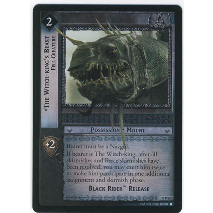 Lord of the Rings TCG FOIL PROMO CardOP82 THE WITCH KINGS BEAST - FELL CREATURE