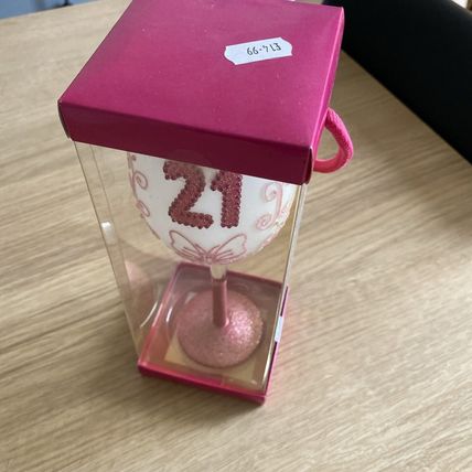 Happy 21st Birthday champagne glass