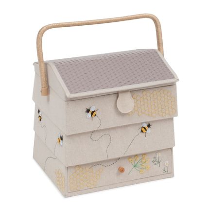 Hobbygift Large Beehive Sewing Basket with Drawer (HGNOVXL347)
