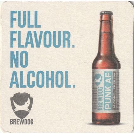BEER MAT - BREWDOG - PUNK AF ALCOHOL FREE IPA - (Cat 079) - (2020)