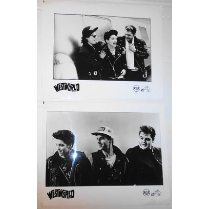 Westworld - 2 Press Photos, 1988 .. British rock band