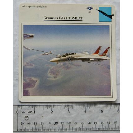 Grumman F-14A Tomcat - USA - Air Superiority Fighter - Collectors Club Card