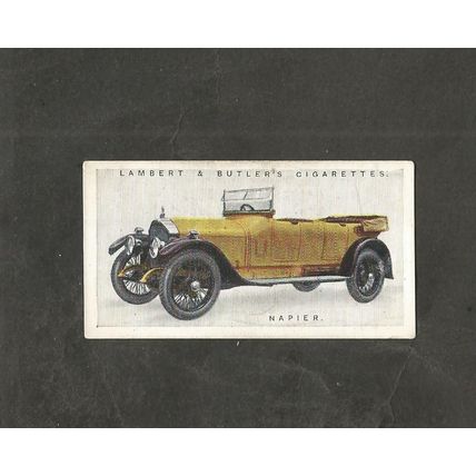Cigarette Card Lambert & Butler Motor Cars 1st Series #16 Napier