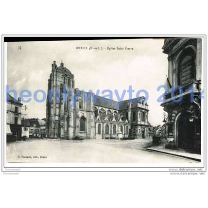 DREUX, EGLISE SAINT PIERRE, FRANCE, c1910/20s?, Postcard