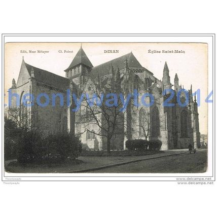 DINAN, EGLISE SAINT MALO, FRANCE, c1910/20s?, Postcard