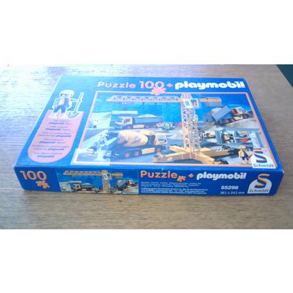 PLAYMOBIL PUZZLE: BUILDING SITE Jigsaw Puzzle (100 Piece) Schmidt (2004)