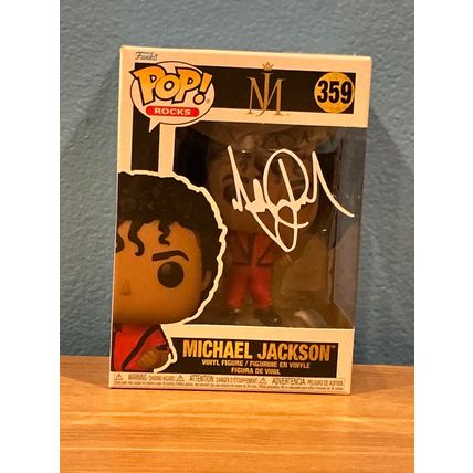 Funko Pop! Michael Jackson #359 Facsimile Laser Autographed (Box & Protector)