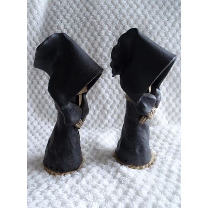 Gothic Halloween Incense Burners + Bases & Pumpkin Tea light holder