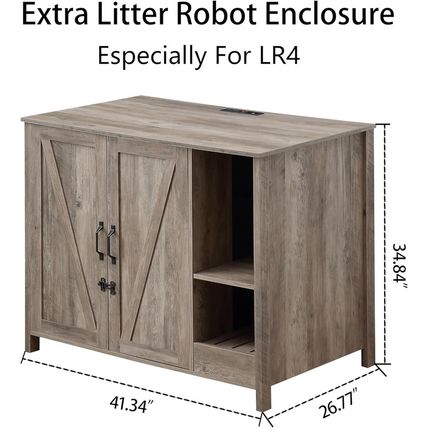 Cat Litter Robot Enclosure, Enclosure for Self-Cleaning Litter Boxes,Adjustable