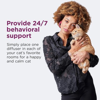 COMFORT ZONE 6 Pack Multicat Diffuser Refills; Cat Calming Pheromones Help Anxie