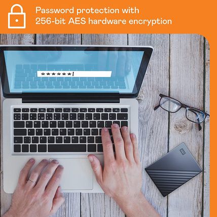 WD 5TB My Passport Ultra, Blue, Portable External Hard Drive, Backup Software wi