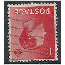 1936 SG458i 1d Scarlet Edward VIII Wmk Inverted Good/Fine Used . ..
