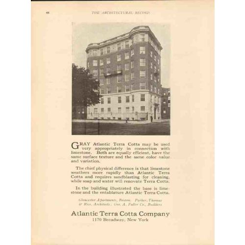 atlantic terra cotta company 1913 gloucester apts boston ma vintage ad