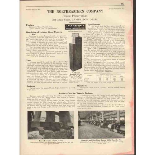 northeastern company 1931 letteney wood preservatives vintage catalog