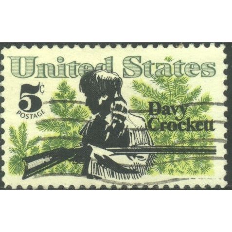 USA 1967 - SG1310 - black/green/yellow - Davy Crockett & Pine - used