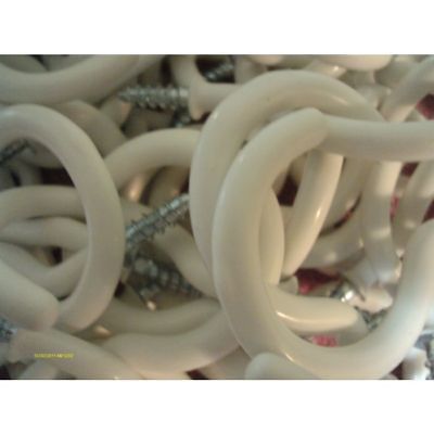 144 Piece 2 inch White PVC Cup Hooks Plant Hanger Hobbies Display Trade Shows