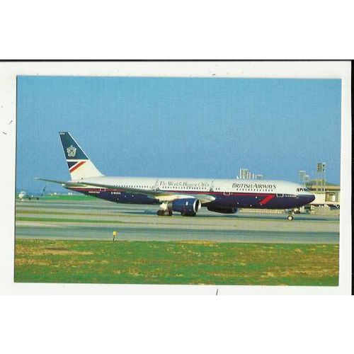 Aviation BRITISH AIRWAYS BOEING 767-336 Postcard by Mary Jayne (MJ1017)