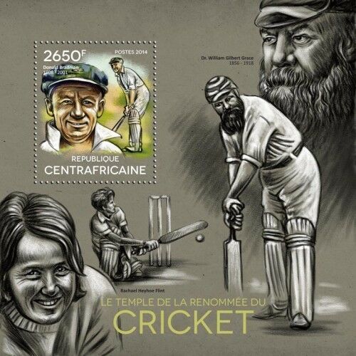 CENTRAL AFRICA 2014 SHEET MNH CRICKET SPORTS 3A