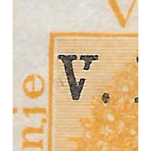 Africa Orange Free State #44 "Broken V" Variety MINT H
