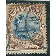 new zealand stamps 1898 sg247d perf 12-16 used sg247d