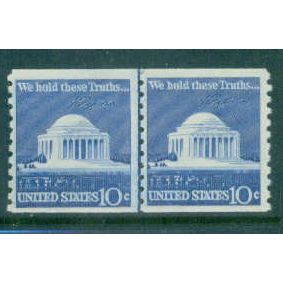 1520 10c Jefferson Memorial Fine MNH CLP B0697