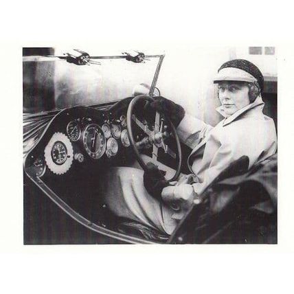 Montague Johnstone F1 Lady Driver 1933 Monte Carlo Rally Race Postcard