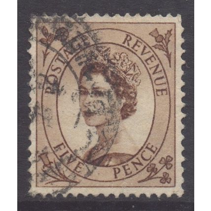 GB Scott 299 - SG522, 1952 Elizabeth II 5d used