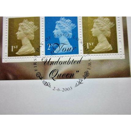 2003 TWO PRESTIGE BOOKLET MULTI VALUE STAMP BOOKLET PANES WITH F.D.I. (A) #01319