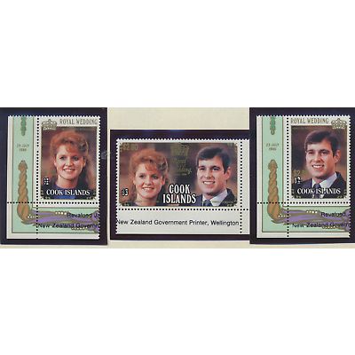 Cook Islands Stamps Scott #916 To 918, Mint Never Hinged, Singles With Selvage