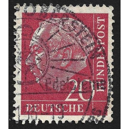 GERMANY 1954 Dr. Heuss 20pf Sc#710 USED @M486