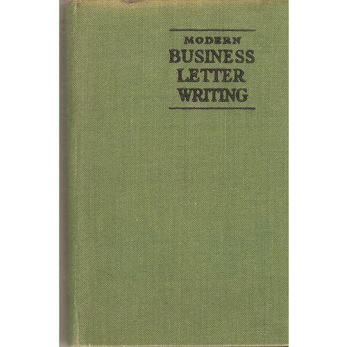 Modern Business Letter Writing circa 1930 S C Johnson