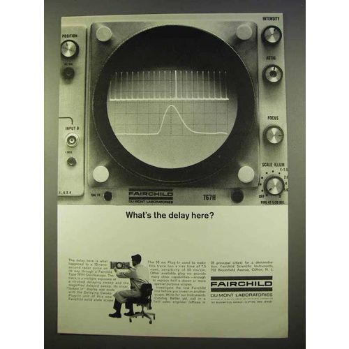 1963 Fairchild Type 767H Oscilloscope Ad - What's Delay