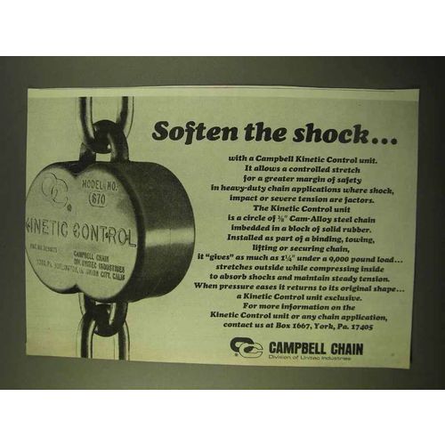 1970 Campbell Chain Kinetic Control Unit Ad - Soften