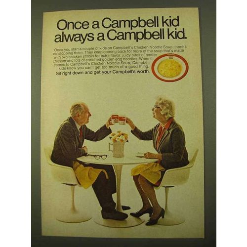 1970 Campbell's Chicken Noodle Soup Ad - Once a Kid