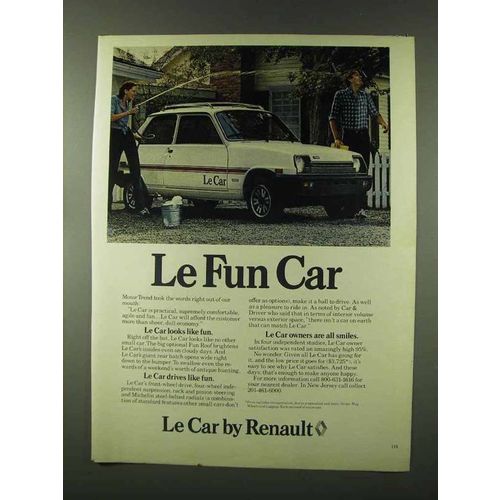 1978 Renault Le Car Ad - Le Fun Car