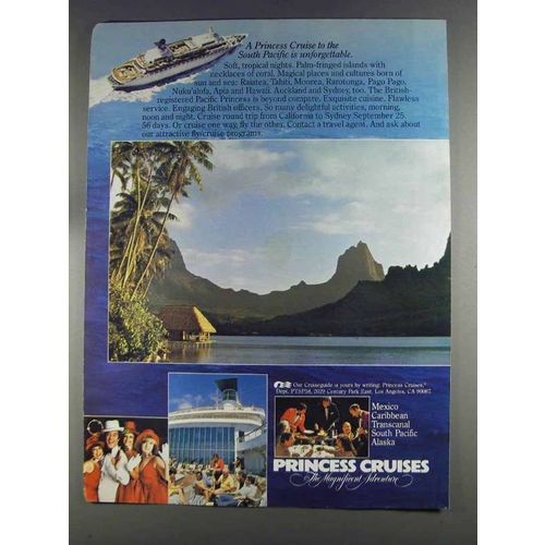 1980 Princess Cruises Ad - To the South Pacific