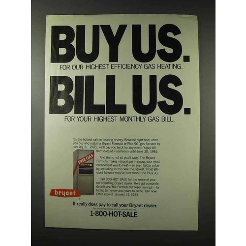1984 Bryant Gas Furnace Ad - Buy Us