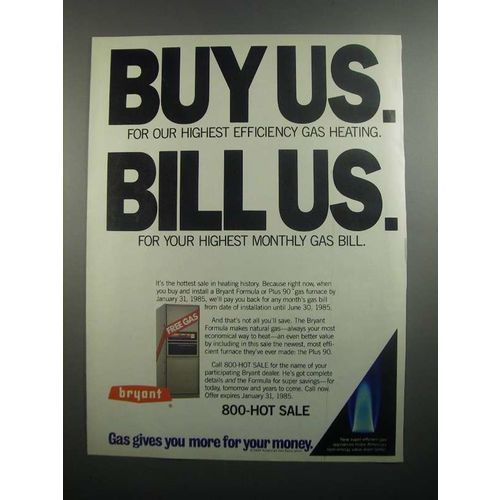 1984 Bryant Furnace Ad - Buy Us Bill Us