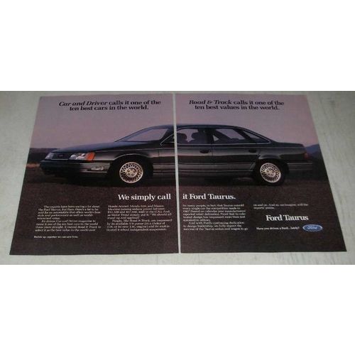 1988 Ford Taurus Ad - One of the Best Cars in The World